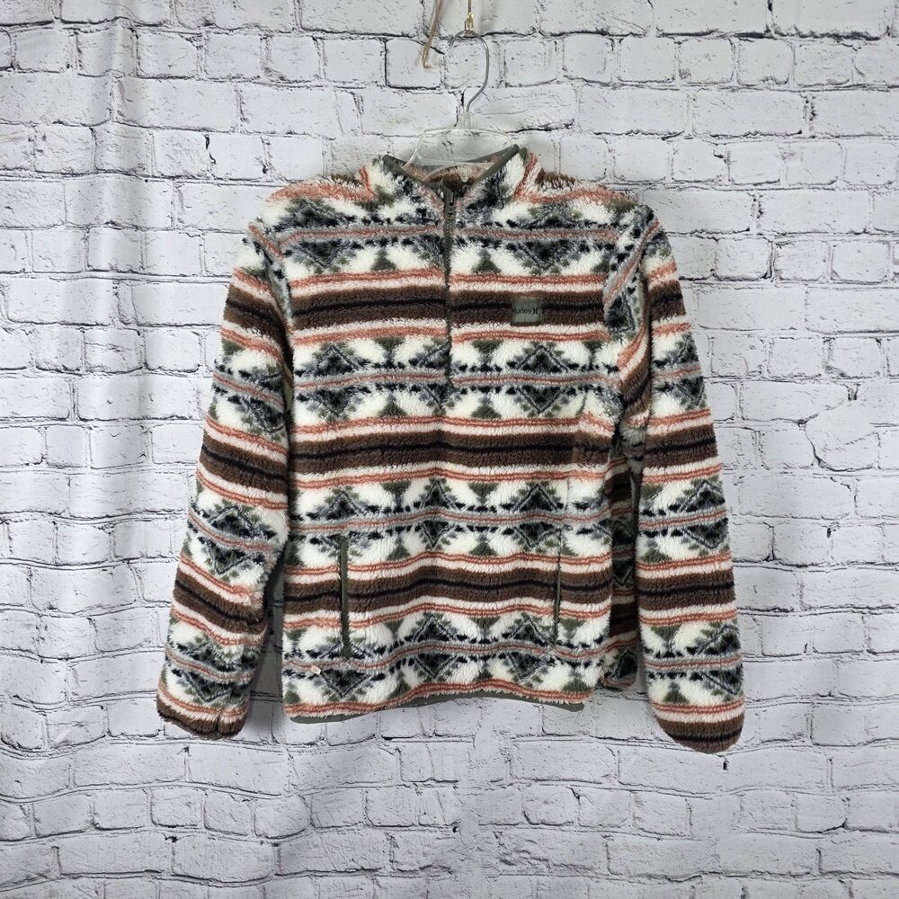 Hurley Youth XL (14-16) Multicol Fleece Pullover
